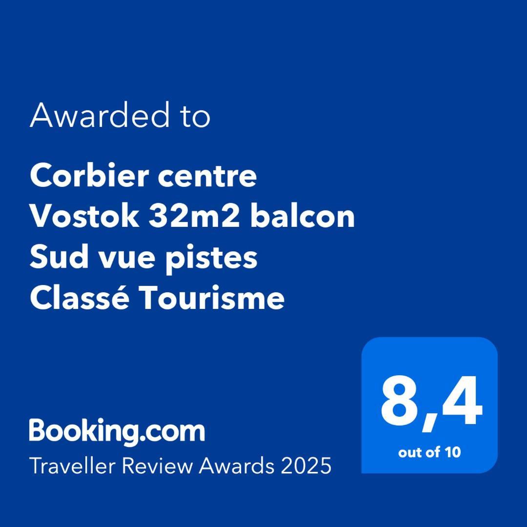 Corbier Centre Vostok 32m2 Balcon Sud Vue Pistes Classe Tourisme *